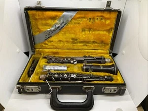 HAND-MADE CUSTOM-BUILT LARILEE WOOD OBOE w/ORIGINAL CASE, REEDS, & CORK GREASE - Picture 1 of 24