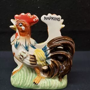 Vintage Hahn Serviettenhalter von Lipper & Mann Japan Bauernhaus Kitsch - Bild 1 von 11