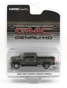 1:64 GreenLight *VERDE* 2022 GMC Sierra 3500HD Denali cabina equipaggio doppia * nuovo con scatola* - Foto 1 di 1