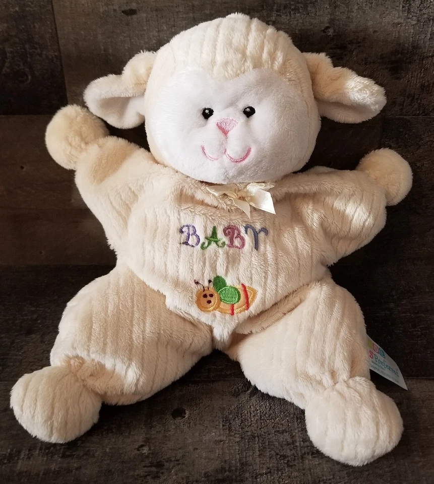 Kids Preferred Lamb Plush Stuffed Animal Yellow Baby Toy Bee Sheep Star Lovey  - Image 1 of 4