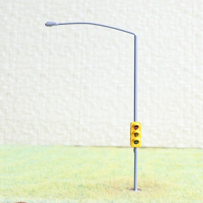 1 x traffic signal with street light HO OO scale model railroad led lamps #corGO - Image 1 of 4