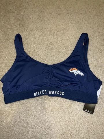 Denver Broncos NFL Apparel Swimsuit Top Blue  Women Sz XXL Brand New Cover