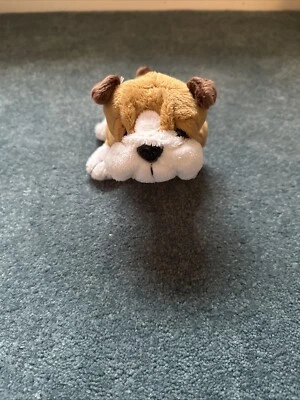 Ganz Webkinz Bulldog Plush Stuffed Animal Toy Brown White HM126 No Code - Image 1 of 4