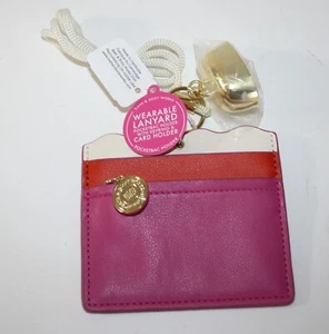 Bath & Body Works Rosa Ausweis Dokument Pocketbac Halter Schlüsselband - Bild 1 von 5