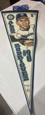 Banderín de béisbol ALEX RODRIGUEZ Seattle Mariner #3 tamaño completo Foto 1 de 4