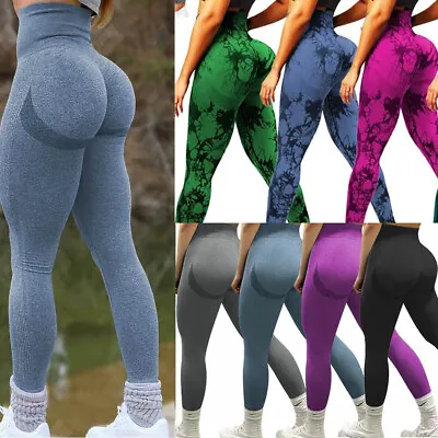 Women Butt Lift Yoga Pants High Waist Fitness Gym Leggings Scrunch Trousers Hot • 4.31€