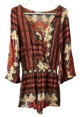 Mameluco boho de cachemira American Eagle para mujer XXS manga campana preppy hippie oficina Foto 1 de 4