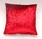 18" x 18" Red Crushed Velvet Shimmer Cushion Cover UK Made (45cm x 45cm)