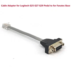 Cable Adapter for Logitech G25 G27 G29 Pedal Connect to for Fanatec Base - Picture 1 of 7