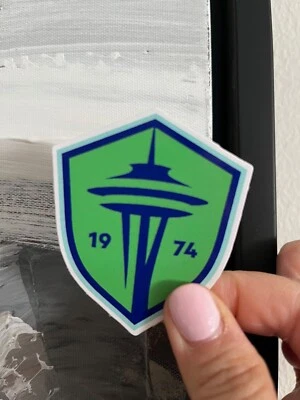 Seattle Sounders FC Car Bumper Laptop Colored Vinyl Sticker Decal - Image 1 of 2