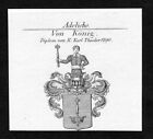 1820 K&#246;nig Koenig Wappen Adel coat arms heraldry Heraldik Kupferstich engraving
