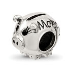 Silver Reflections Fun Money Piggy Bank Bead QRS3441