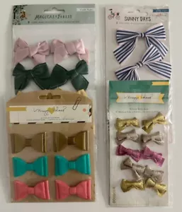 Crate Paper Maggie Holmes Embellishment Bows-Variations Available-You Choose - Picture 1 of 13