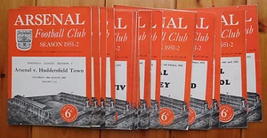 Programmi casa Arsenal 1951/52 - Seleziona dal menù a tendina - Foto 1 di 1