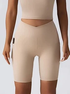 LULU STYLE Women's Solid Color High Waist Hip Pocket BUTT LIFT, LARGE SKIN - Picture 1 of 6