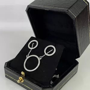 FINITURA ORO BIANCO Set Gioielli Diamanti Creati Circle of Life - Foto 1 di 4