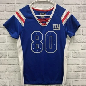 NFL Team Apparel New York Giants Women's Sequin #80 Victor Cruz Jersey Medium - Picture 1 of 10