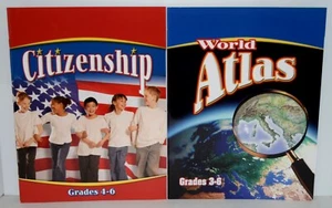 McGraw-Hill Citizenship Book (Gr 4-6) & World Atlas (Gr 3-6) New FREE SHIPPING - Bild 1 von 4