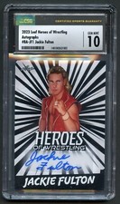 Jackie Fulton #BA-JF1 2023 Leaf Heroes of Wrestling Autographs CSG 10 Mint