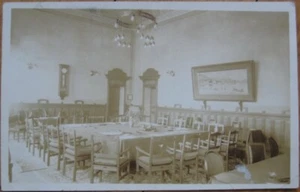 Postal Realphoto de Locarno, Suiza 1927: interior de reloj y conferencia - Imagen 1 de 1
