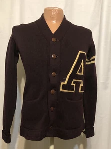 1950 Wool Letter Sweater Athens Texas   WA Holt Co. Waco Texas 36” Chest - Picture 1 of 6