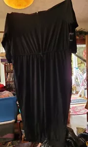 6x nwt New Torrid Black Lace Wide Leg One Piece Jumpsuit - Picture 1 of 7