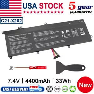 New Battery C21-X202 for ASUS VivoBook X202 X202E X201E S200E Q200E Series - Picture 1 of 11