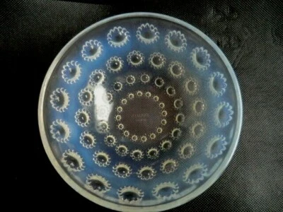 1935 RENÉ LALIQUE ART DECO COUPE ASTER Nº5, 329g 13cmD EXCELENTE ESTADO BANDEJA Foto 1 de 4