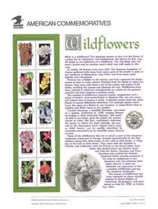 #400-404 29c Wildflowers #2647-2696 USPS Commemorative Stamp Panel - Picture 1 of 1