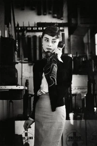 Hepburn Audrey Actress Charitable Painting Print Wall Art Home - POSTER 20x30 - Picture 1 of 3