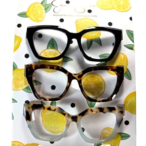 NEU JESSICA SIMPSON 3ER PACK SET PREMIUM LESEBRILLE KATZENAUGE LESER 🍋 - Bild 1 von 4