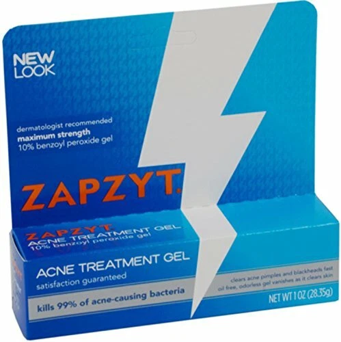 Paquete de 3 gel para tratamiento del acné Zapzyt 10 % gel de peróxido de benzoilo 1 oz cada uno Foto 1 de 1