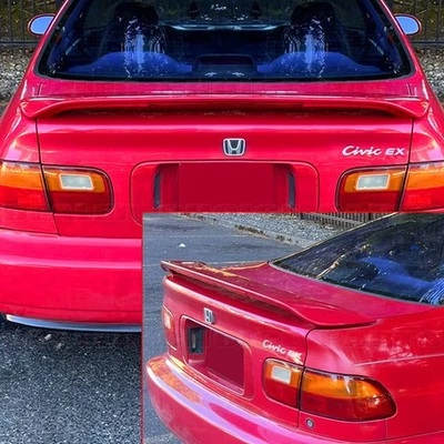 Honda Civic 1992-1995 cupé de 2 puertas estilo de fábrica alerón de maletero con L sin pintar Foto 1 de 4