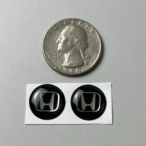 2x LOGO Honda 14mm Key FOB Sticker Emblem Aftermarket Resin Replacement 2pc - Bild 1 von 1