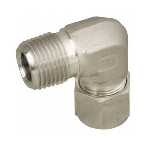Parker Compression Tube Male Elbow 1/8-27, 1/16" Tube OD, Compression x MNPT 2PK - Picture 1 of 6