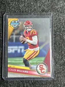 2023 Bowman U Chrome Caleb Williams #1 Trojans CHICAGO BEARS USC HEISMAN - Picture 1 of 2