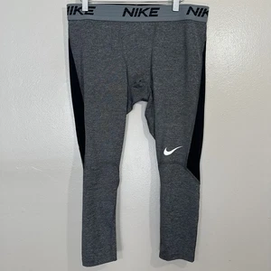 Collant Nike Pro Training Base Layer 3/4 Grigio Nero Taglia XXL CJ4823-010 - Foto 1 di 11