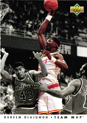 1992-93 Upper Deck - Jugador Más Valioso del Equipo Hakeem Olajuwon #TM11 - Rockets Foto 1 de 2