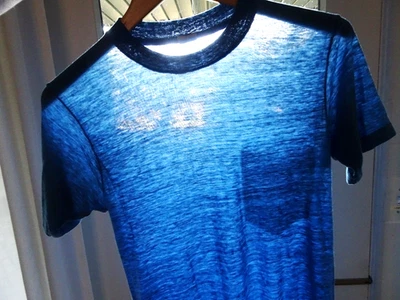 Camiseta S/M De Colección Años 70 Azul Papel Blanco Delgada Burnout Envejecido Patín Dogtown 50/50 Foto 1 de 4