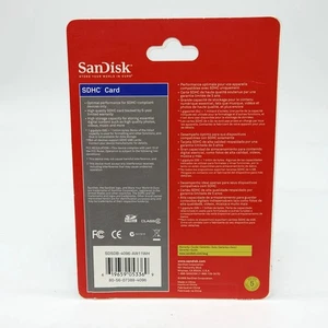 SanDisk 4GB Class 2 SDHC (Secure Digital HC) Card  SDSDB-4096-AW11WH New Vintage - Picture 1 of 2