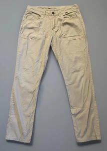 Travis Mathew gerades Bein vorne flach Hose hellbraun beige Logo Herrengröße 32 x 32 JBHS - Bild 1 von 11