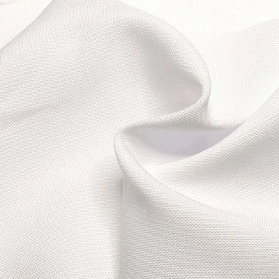 Solid White Poly Poplin Fabric 58" Wide By Yard Multi Purpose Sewing Home Decor - Image 1 of 4