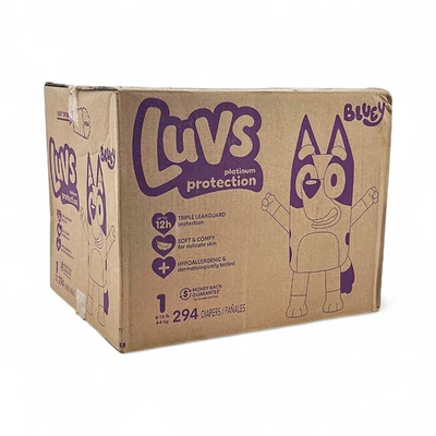 Pañales de protección Luvs Platinum talla 1 - azul - 294 unidades Foto 1 de 4