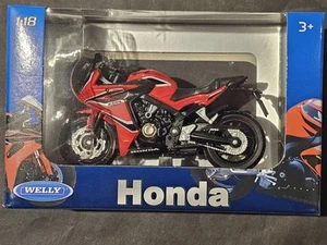 Honda CBR650F 2018 Japanese Sport Bike Motorcycle Model Diecast 1:18 Scale Welly - Picture 1 of 2