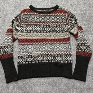 Peruvian Connection Alpaca Sweater Womens Small Striped Knit Crewneck Pullover - Picture 1 of 7