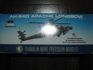 Franklin Mint Precision Die Cast Metal AH-64D Apache Longbow Helicopter 1:48 - Bild 1 von 4