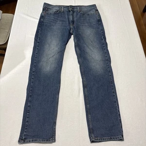Pantalones de mezclilla informales de algodón Levis 514 para hombre 36x34 azul calce recto - Imagen 1 de 9