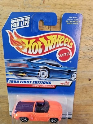 Hot Wheels Dodge Sidewinder, Laranja; 1998 First Editions Series 3/40 - Imagem 1 de 4