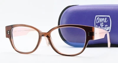 Anne et Valentin Glasses Frame Olympe 1255 Rectangle Oval Braun Pink Translucent - Image 1 of 4