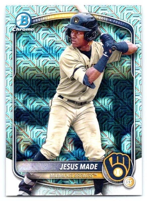 2025 Bowman Chrome Jesus Made #BCP-245 Bowman Chrome Prospects Mojo - Image 1 of 2
